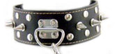 BDStyle Evil Bondage - Spiked Leather Collar with Lead Collars and Leads
